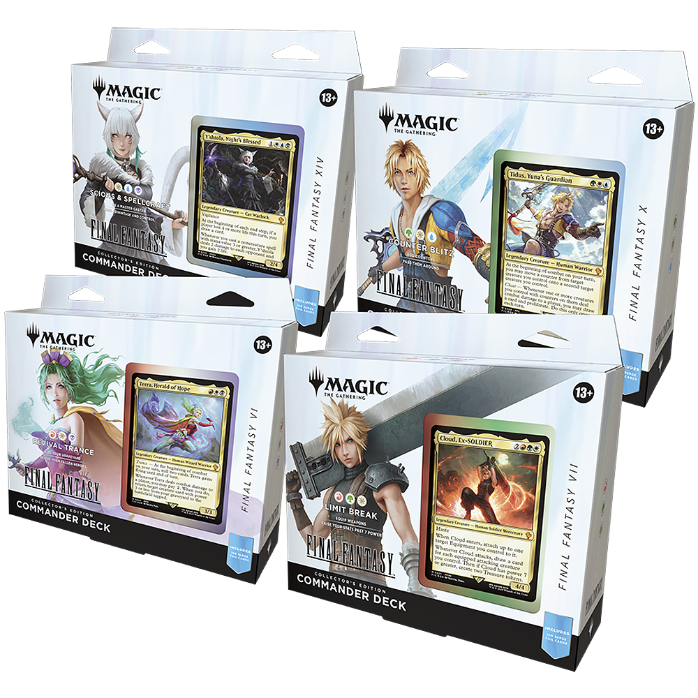 Magic The Gathering - Final Fantasy - Collector's Edition Commander Deck Bundle (4x Decks)