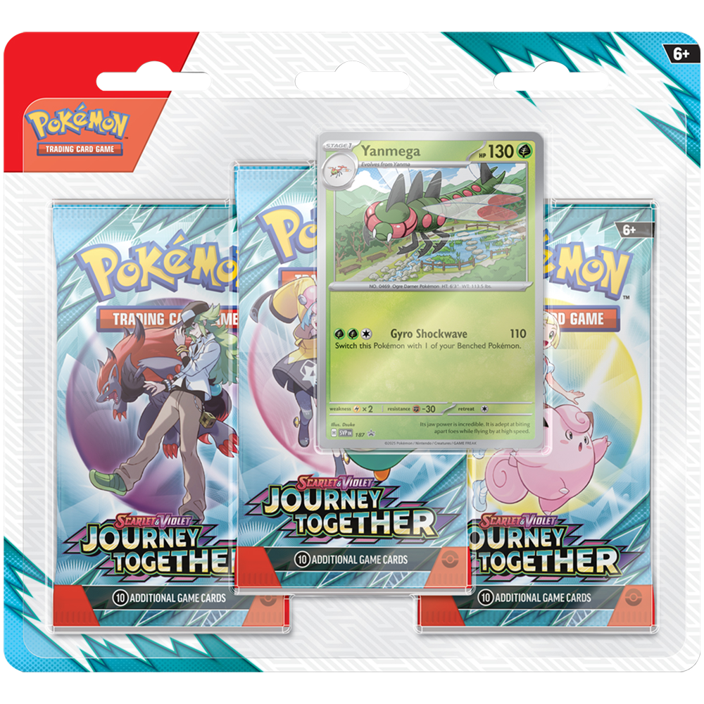 Pokémon TCG - Journey Togerther - 3 Blister Pack (Yanmega)