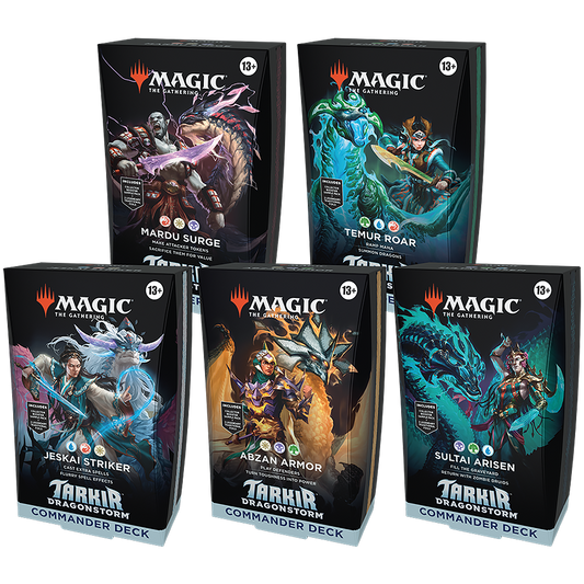 Magic The Gathering : Tarkir Dragonstorm - Commander Deck Bundle (5x Decks)