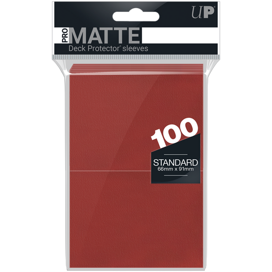 Ultra PRO : Matte Red (100 Sleeves)